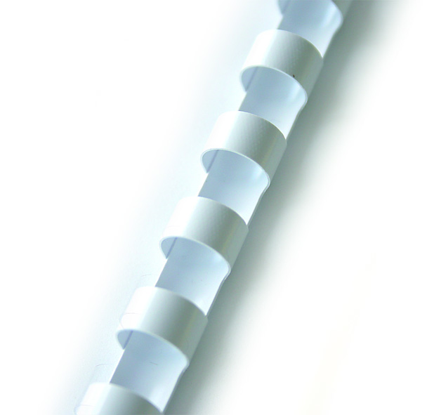 Grzbiet plastikowy do bindowania 6mm 100szt. biały Argo